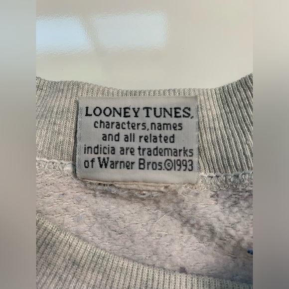 Vintage Looney Tunes Taz Sweatshirt Size M-L - Picture 3 of 11